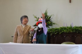 子どもたちの手品
