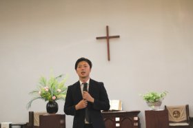 大森照輝伝道師より挨拶