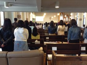 たくさんのこどもたちが礼拝まもりました