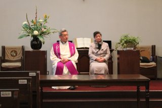 森田牧師夫妻とのお別れの時