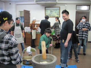 一生懸命つきました