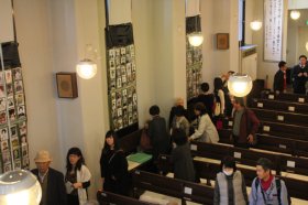 礼拝堂の召天者の写真